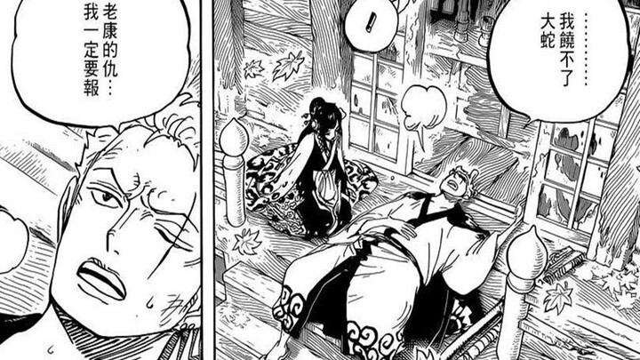 One Piece Chapter 950: Zoro Brings His Sister to Seize “Aisui,” Law Endures Cruel Torture Without Fe