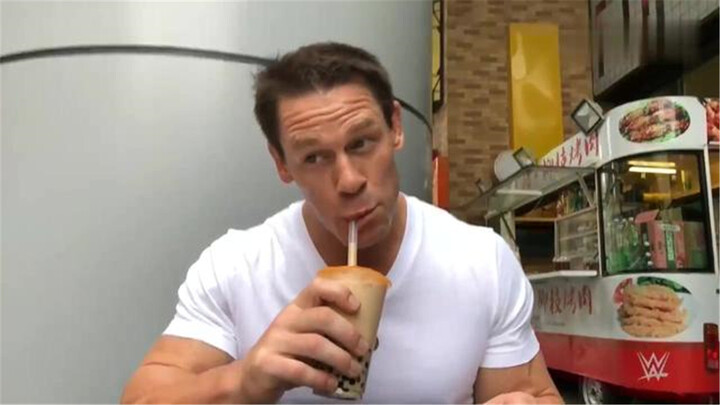 [John Cena] Pertama kali makan sate kambing dan teh boba di Tiongkok
