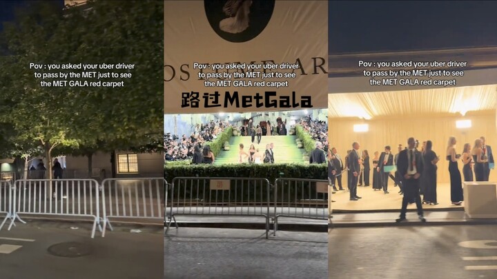 Saat kamu naik taksi dan melewati karpet merah Met Gala ✨
