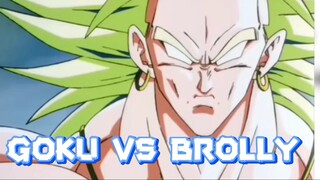 pertarungan songgoku melawan brolly