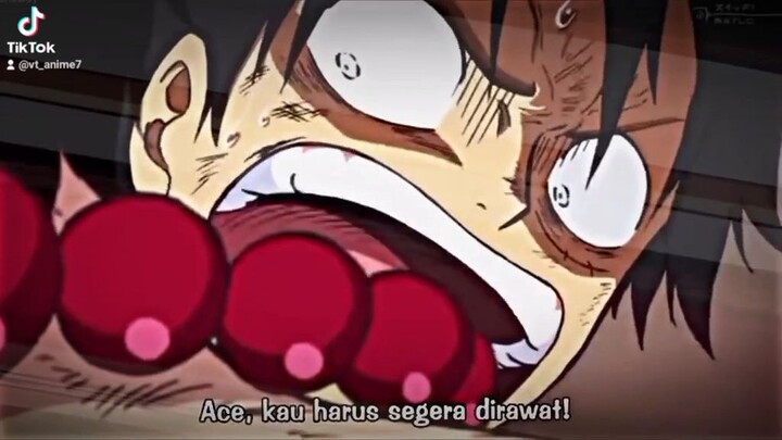 momen yang tak terlupakan. ketika Ace mati di depan luffy😭😭😭