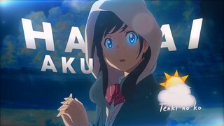 SIMPLE EDIT🔥 HARGAI AKU - tenki no ko - EDIT/AMV🔥♥️