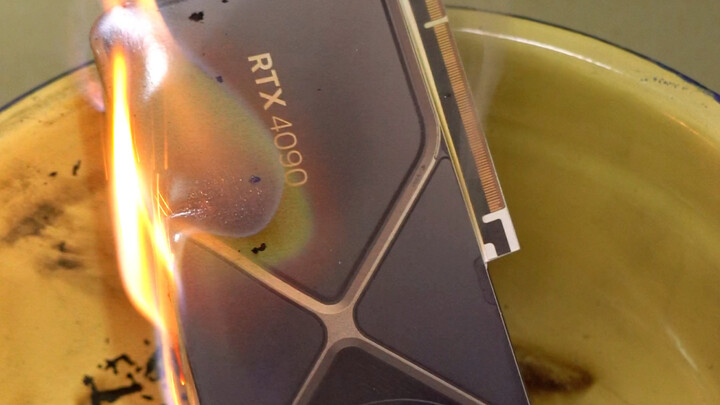 RTX 4090 graphics card, but a paper effigy for ancestral rites