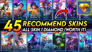30 RECOMMENDED SKINS TO BUY (100% WORTH IT) USING PROMO DIAMOND 2024 - MLBB