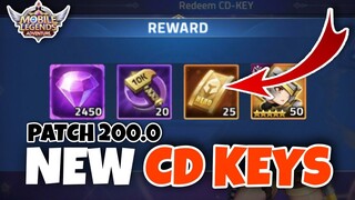 NEW CD Keys Patch 200.0 + FREE NEW Heroe! | Mobile Legends Adventure September 2021