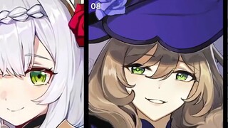 Genshin Impact character appearance rankings selected by AI