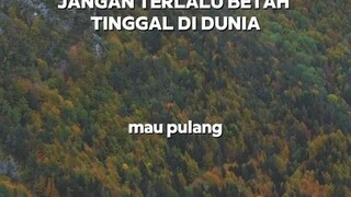 Dunia Hanya Tempat Persinggahan