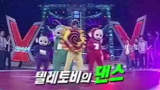 070318 New X-Man Ep.18 - Super Junior Teletubbies dance cut