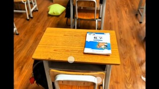 Before leaving school, I used a mobile app to 3D scan my desk.