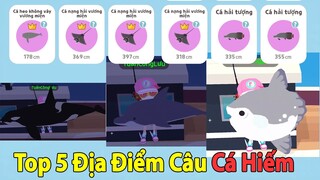 Play Together | Top 5 Địa Điểm Câu Toàn Cá Khủng Trong Play Together - Toàn Cá Tím | Manh Hippo