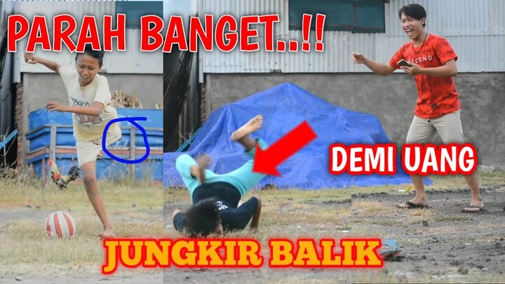 PRANK BOLA DI ISI PASIR!! NGAKAK SAMPAI JUNGKIR BALIK!! PRANK INDONESIA | Anang icikiwir