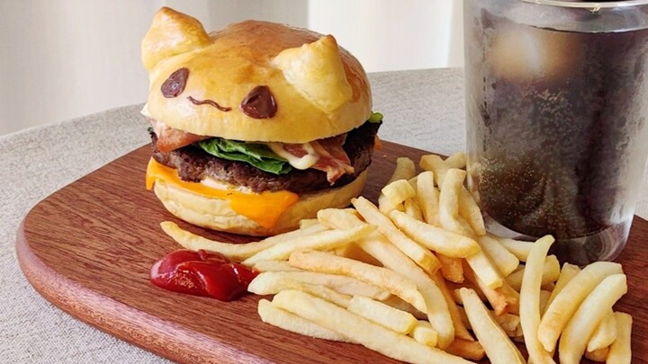 อาหารน่ารักแมวมีม｜ใครบอกว่าโลกนี้ไม่มีเบอร์เกอร์แมว 🍔