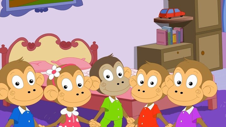 Пять маленьких обезьянок | Five little monkeys