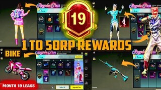 🔥MONTH 19 ROYAL PASS // 1 TO 50 RP REWARDS // M19 ROYAL PASS LEAKS ( M19 ROYAL PASS PUBG MOBILE/BGMI