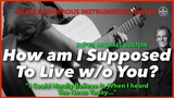 How am I supposed to live without you michael bolton Instrumental guitar karaoke version with lyrics