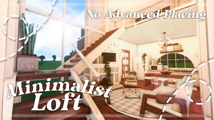 No Advanced Placing Minimalist Cozy Loft I Bloxburg Speedbuild and Tour - iTapixca Builds