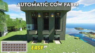 Minecraft Simple and Compact Cow Farm Tutorial 1.19