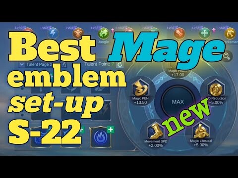 Best mage Emblem set-up season 22 [ MLBB ] new