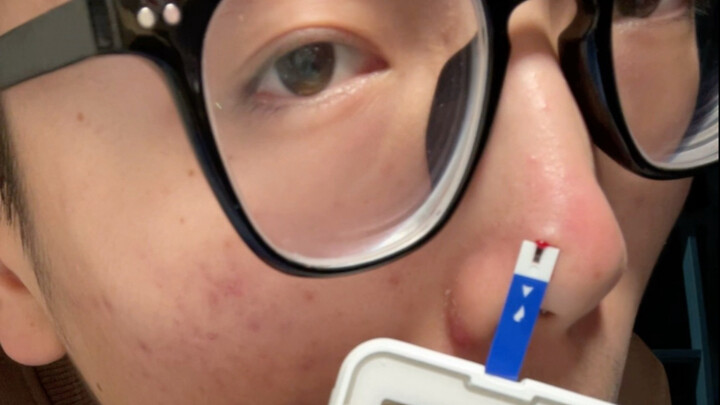 What would happen if you squeezed a pimple on your nose and took the opportunity to check your blood