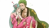 Momen Hiyori menawarkan enma ke yayang zoro -One Piece