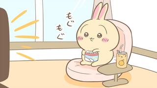 【ちいかわ】看电影的乌萨奇