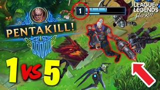 FASTEST SOLO PENTAKILL OF ALL TIME!! | WILD RIFT EPIC HIGHLIGHTS