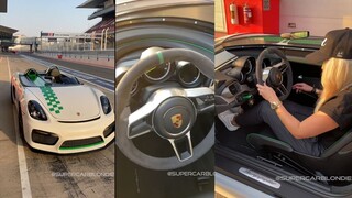 There is only one Porsche in the world, and only one person can ride in it!