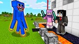 Monster HUGGY WUGGY is OUTSIDE my HOUSE in Minecraft! - TAROPA VILLAGE