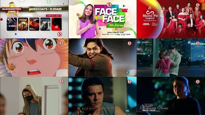 TV5 Commercial Break June 29, 2026 (Monday) (Hapon Champion Mano Po Legacy: The Family Fortune)