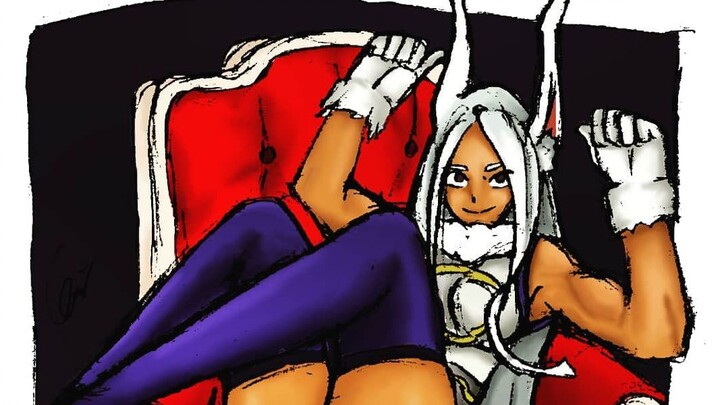 Mirko No.5 Hero - Boku no Hero Academia coloring timelapse