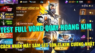 Test FULL Vòng Quay Hoàng Kim - Cách Nhận Skin Mắt Sấm Sét Tốn Ít Kim Cương Nhất | Free Fire