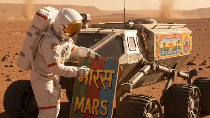 🚀🌕 Humans landed on the Moon… and opened the FIRST-EVER TEA STALL! 😂☕Imagine enjoying a hot cup o