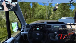 ETS2 Online - Ford Transit Cùng Hội Xe 16 Chỗ Đi Đường Đèo