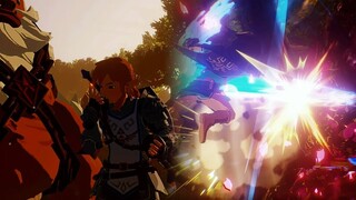 Link VS Malice Monsters - Hyrule Warriors: Age of Calamity