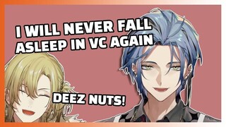 Hex Experienced Luca's Deez Nuts when He Fell Asleep in VC [Nijisanji EN Vtuber Clip]