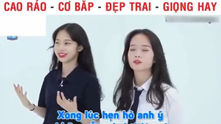 Cao ráo-Cơ bắp-Đẹp trai-Giọng hay - Gu của con gái là gì part 2 - #giaitri