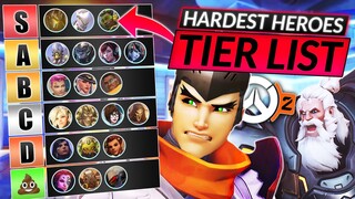 NEW Overwatch 2 TIER LIST: RANKING the HARDEST and EASIEST HEROES to MAIN