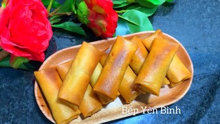 CHẢ GIÒ GIÒN RỤM ĐÓN TẾT - CÁCH LÀM CHẢ GIÒ CHẢ RAM NGON GIÒN RỤM BẤT BẠI - BẾP YÊN BÌNH