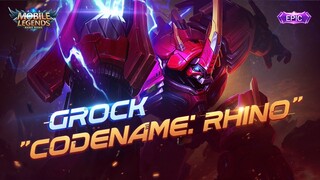 Grock New Skin | Codename: Rhino | Mobile Legends: Bang Bang