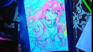 menggambar menggunakan warna! 😁😁😁  (speed drawing)