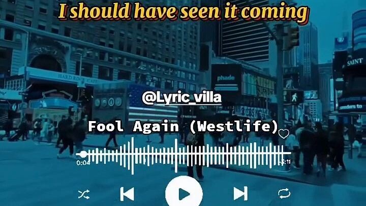 Fool Again – Westlife (lyrics video) (sped up) #lyrics #songlyrics #musician #westlife #music #song