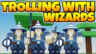 การหมุนรอบกับกลุ่มพ่อมดใน Roblox BedWars