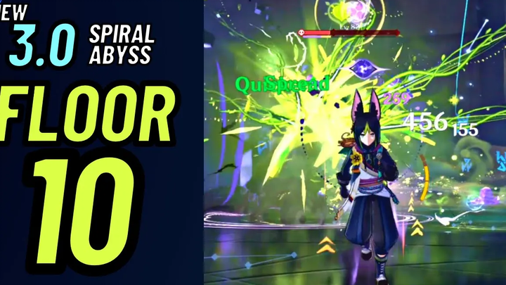 ใหม่ 30 Spiral Abyss - ชั้น 10 - Raiden TIghnari Duo (Genshin Impact)