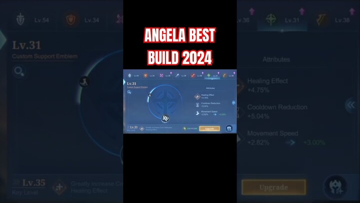 Angela Best Build 2024 (Part 2) #shorts #mlbb