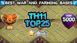 New Th11 War Base With Link | New Top 25 Th11 Cwl Bases | Farming & Trophy🏆 Bases | Clash Of Clans