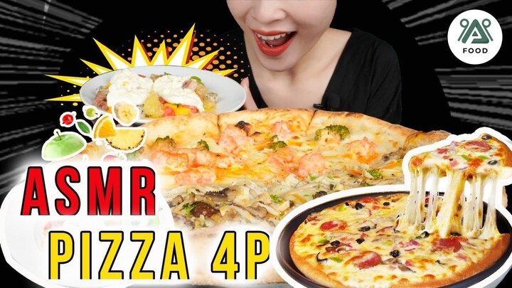 ASMR ĂN PIZZA 4P’S AND SALAD 01 PAP | ĂN KHÔNG NÓI CHUYỆN*ÂM THANH ĂN |NO TALKING EATING SOUNDS FOOD