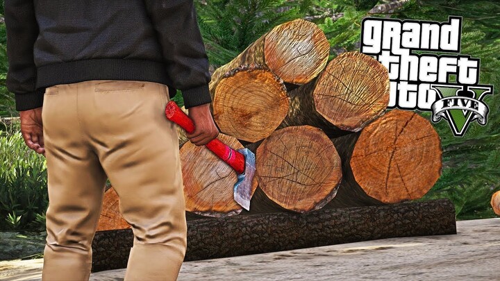 LAVORO DA BOSCAIOLO! - GTA 5 MOD VITA REALE³ #22