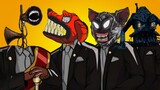 Siren Head & Cartoon Dog Evolution & Cartoon Cat & Monster House - Coffin Dance Astronomia COVER