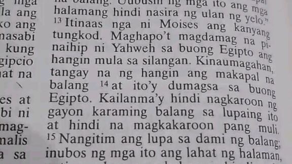 Pang Araw Araw na Talata.               Exodus 10:13-20