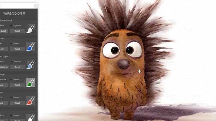 Awesome! So this is how 3D watercolor animation is made!